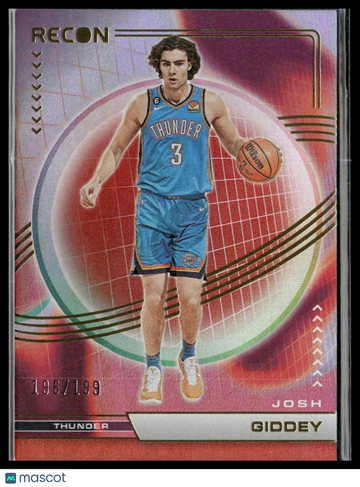 2022-23 Panini Recon Josh Giddey #52 Holo Red SN