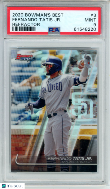 2020 Bowman's Best Fernando Tatis JR. #3 Refractor PSA 9