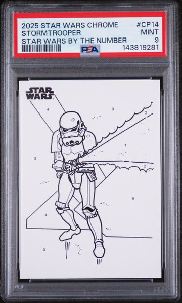 2025 Topps Chrome Star Wars Star Wars By the Number Stormtrooper #CP14 PSA 9