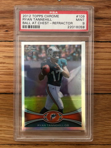 2012 Topps Chrome - Ryan Tannehill - Rookie Refractor PSA 9 Mint