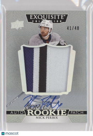 2022-23 Upper Deck the Cup Nick Perbix #EC-NP [Base] 41/48 Rookie Memorabilia Insert