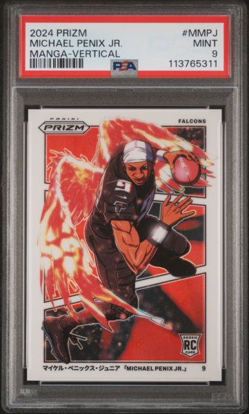 2024 Panini Prizm Manga Vertical Michael Penix Jr. #M-MPJ PSA 9