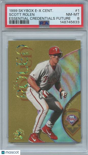 1999 Skybox E-X Century Scott Rolen #1 Essential Credentials Future PSA 8 Fleer