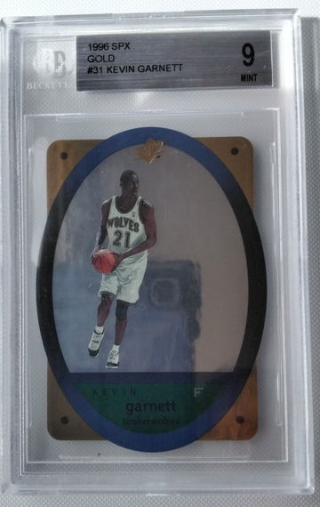 1996 SPx Kevin Garnett Gold #31 BGS 9