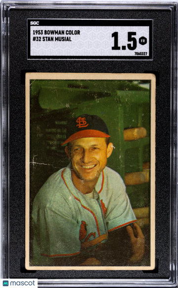 1953 Bowman Color Stan Musial #32 SGC 1.5