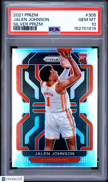 2021 Panini Prizm Jalen Johnson #305 Silver PSA 10