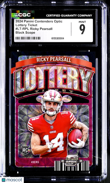 2024 Panini Contenders Optic Ricky Pearsall #109 Optic Rookie 9