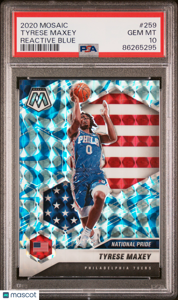 2020 Panini Mosaic Tyrese Maxey #259 PSA 10
