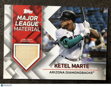 Ketel Marte 2022 Topps Series 1 MLB Game Used Material #MLM-KM ⚾ AZ Diamondbacks