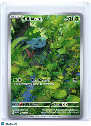Scarlet & Violet 151 Bulbasaur Holo Illustration Rare [Lightly Played] #166/165