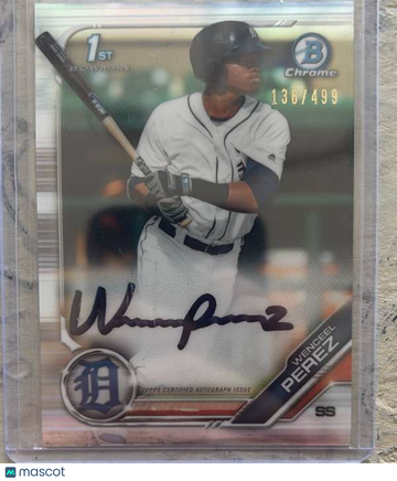 2019 Bowman Chrome - Prospects Autographs Refractor Wenceel Perez #CPA-WP