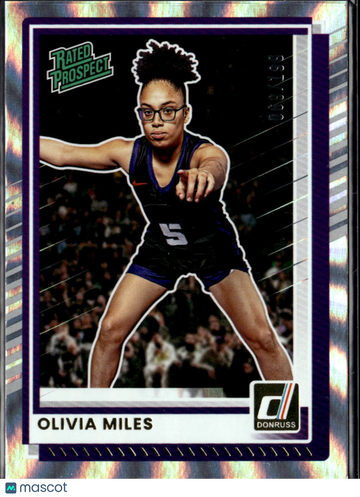 Olivia Miles 2025 Panini Donruss Holo Laser Notre Dame Fighting Irish