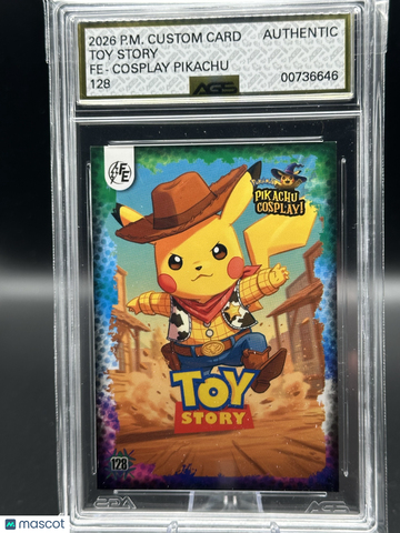 2026 P.M. Custom Card Toy Story Cosplay Pikachu AGS 10 #128