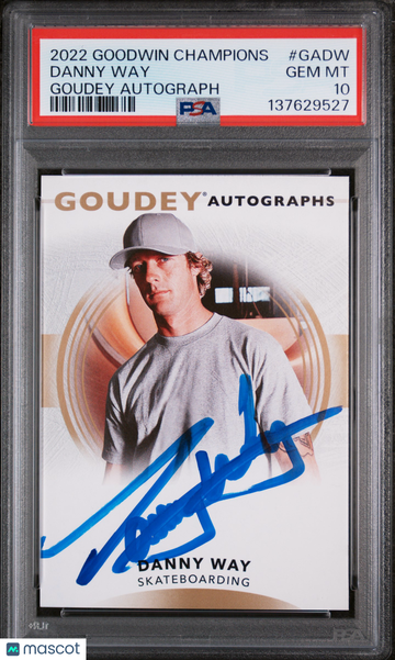 2022 Upper Deck Goodwin Champions Goudey Autographs Danny Way #GADW PSA 10