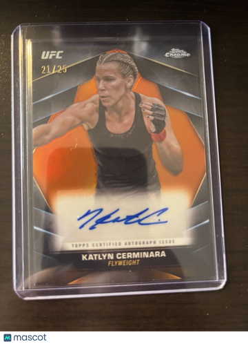 2024 Topps Chrome UFC Orange Refractor Parallel/Variety Short Print