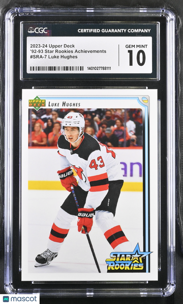 2023-24 Upper Deck Luke Hughes #SRA-7 CGC 10