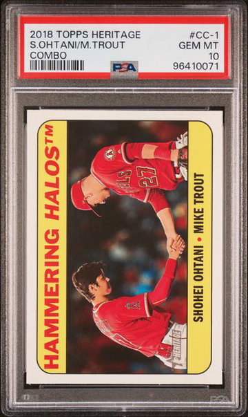 2018 Topps Heritage CC1 Shohei Ohtani Hammering Halos