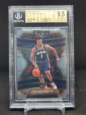 2019-20 Select Zion Williamson Concourse Level rookie Gem Mint BGS 9.5