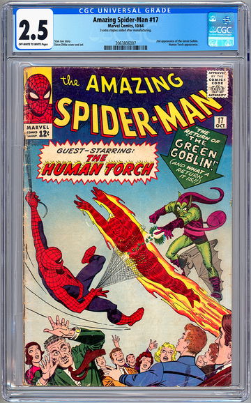 AMAZING SPIDER-MAN #17 CGC 2.5 *2ND GREEN GOBLIN APP* STAN LEE STEVE DITKO 1964