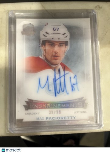 2017-18 Upper Deck The Cup - Enshrinements Autographs Max Pacioretty #E-MP [None]