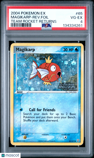2004 Pokemon EX Team Rocket Returns Magikarp-Rev. Foil Team Rocket Returns PSA 4 #65