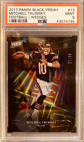 ⭐️ 2017 Black Friday Mitchell Trubisky Rookie #13 RC PSA 9 📈🔥🔥 /50 SP