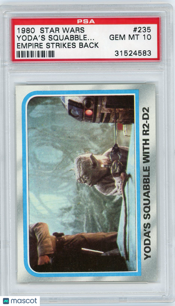 1980 Star Wars Empire Strikes Back Yoda's Squabble.. . #235 PSA 10