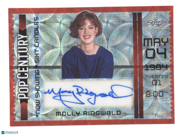 2024 Leaf Pop Century Now Showing Autographs Molly Ringwald 1/1 #NS-MR1