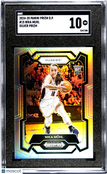 2024 Panini Prizm D.P. Nika Muhl #15 Silver SGC 10