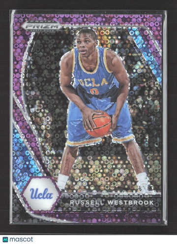 2021 Panini Prizm Draft Picks Russell Westbrook #54 Purple Circles 21/50