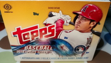 2018 Topps Baseball Update Series Factory Sealed Jumbo Box