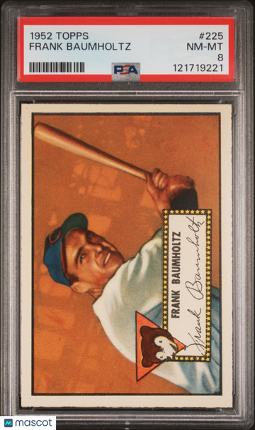 1952 Topps Frank Baumholtz #225 PSA 8