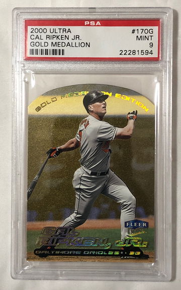 2000 ULTRA CAL RIPKEN, JR. #170G GOLD MEDALLION MINT 9