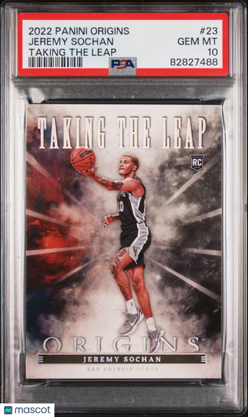 2022 Panini Origins Taking The Leap Jeremy Sochan #23 PSA 10