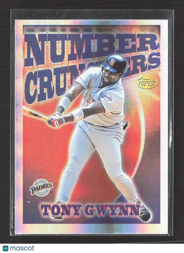 1997 Topps Season's Best Number Crunchers Tony Gwynn #SB1 Refractor