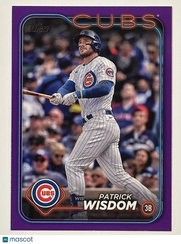 2024 Topps PATRICK WISDOM Purple Parallel Meijer Exclusive Chicago Cubs RARE