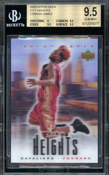 2003 Upper Deck City Heights LeBron James BGS 9.5 Rookie