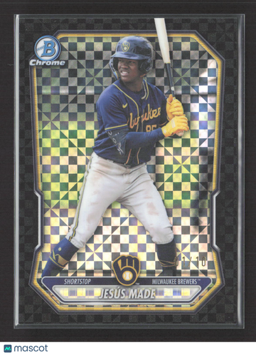 2026 Topps Bowman Chrome Jesús Made #BCP-96 Black Checkerboard