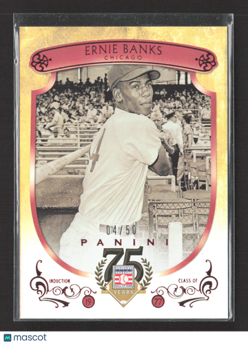 2014 Panini Hall of Fame Baseball Ernie Banks #48 /50