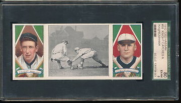 T202 Jack Knight Catches a Runner (Walter Johnson) - Washington - SGC 80 6