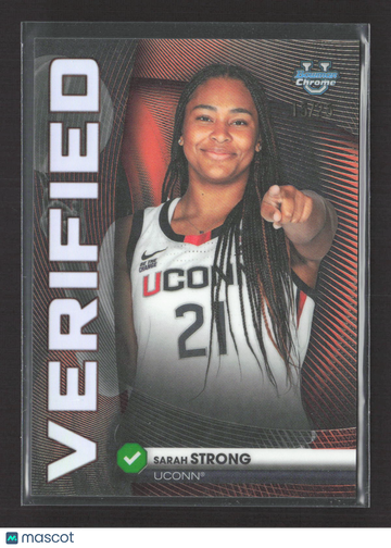 2025 Topps Bowman Chrome University Verified Sarah Strong #BV-5