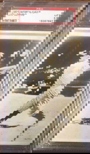 1933 Worch Cigar Lou Gehrig  PSA 5 Excellent HOF Rare