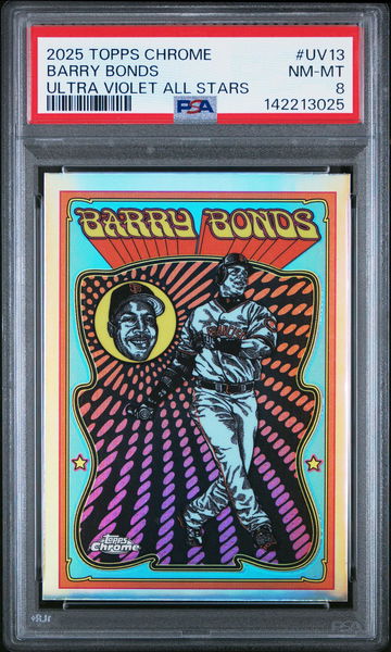 2025 Chrome Ultra Violet All-Stars Barry Bonds #UV13 PSA 8