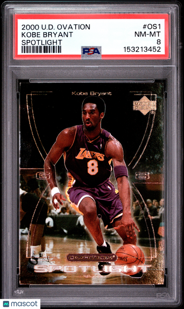 2000 Upper Deck Ovation Spotlight Kobe Bryant #OS1 PSA 8