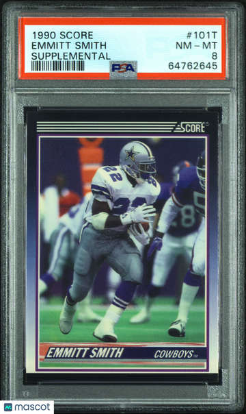 1990 Score Supplemental Emmitt Smith #101T PSA 8