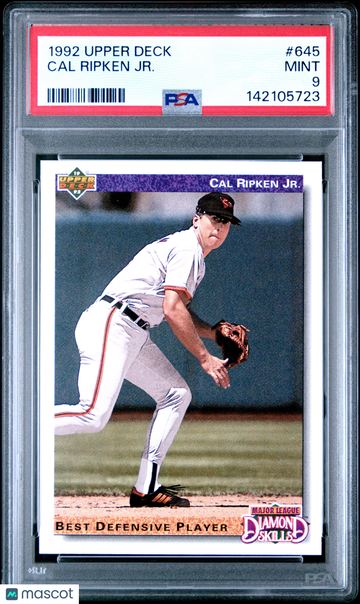 1992 Upper Deck Cal Ripken JR. #645 PSA 9