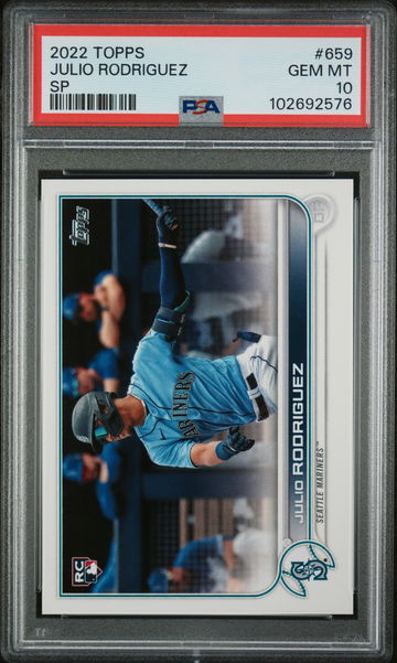 2022 Topps Julio Rodriguez #659 RC SP PSA 10