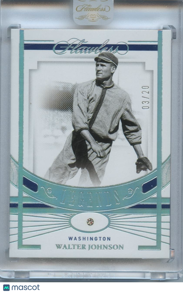 Walter Johnson 2021 Flawless Diamond Gem Washington Senators 3/20