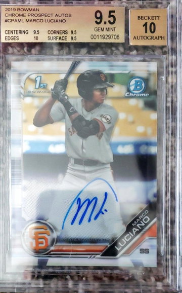 Marco Luciano 2019 Bowman Chrome Auto