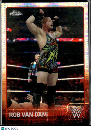Rob Van Dam 2015 Topps Chrome WWE Pulsar Refractor /75 WWE